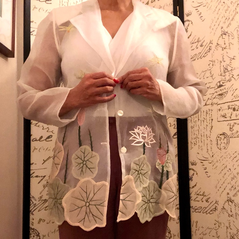 Sheer veil jacket